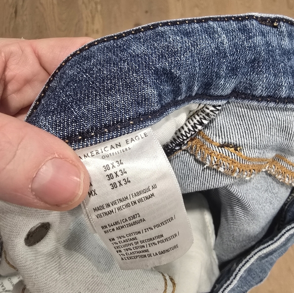 Men’s American Eagle Next Level Airflex Slim Straight Jeans 30 X 34 - Picture 4 of 6